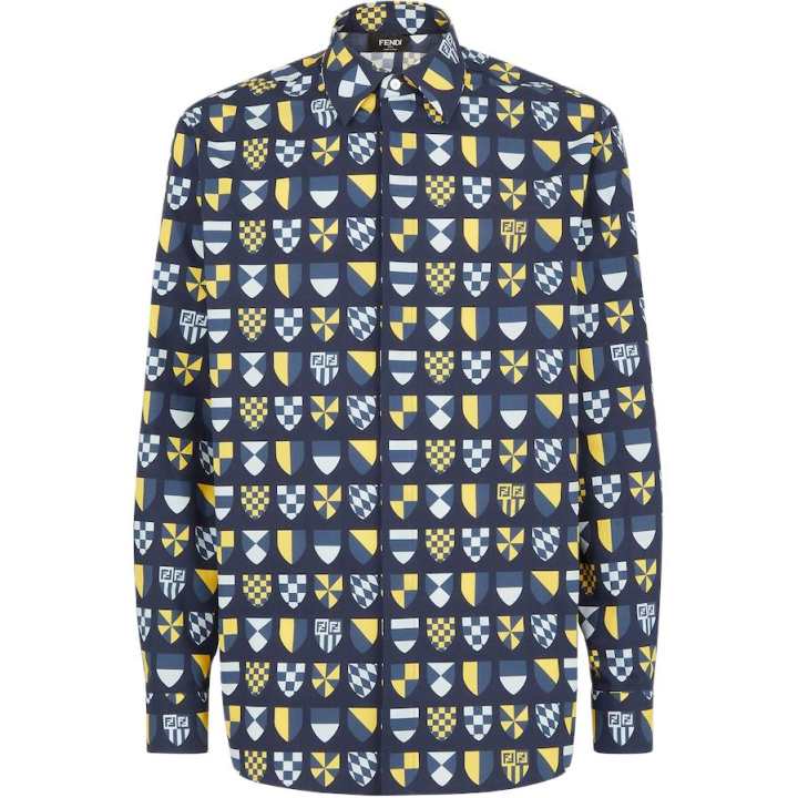 FENDI FENDI Graphic Printed Long Sleeved Shirt