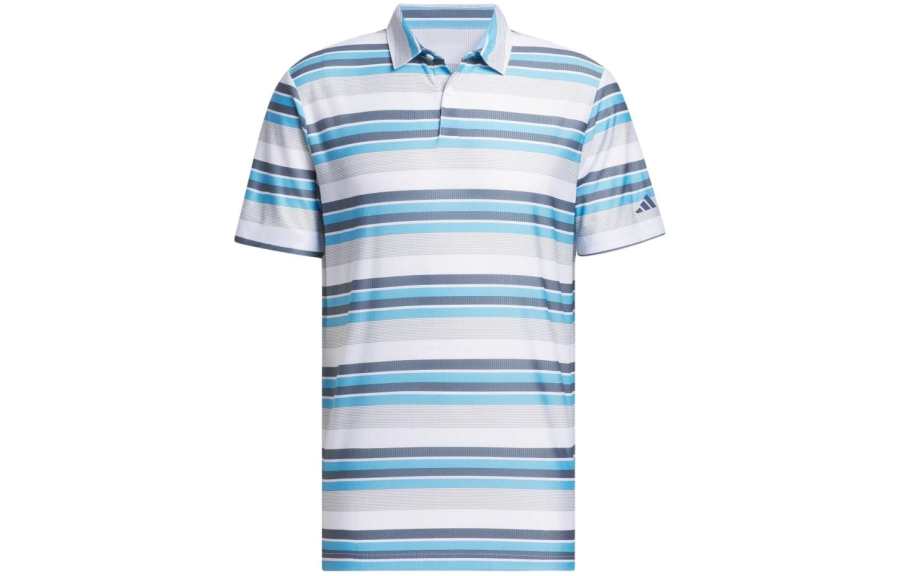 Adidas Adidas Polo Shirts Men's Blue Polo Collar Moderate Straight Fit