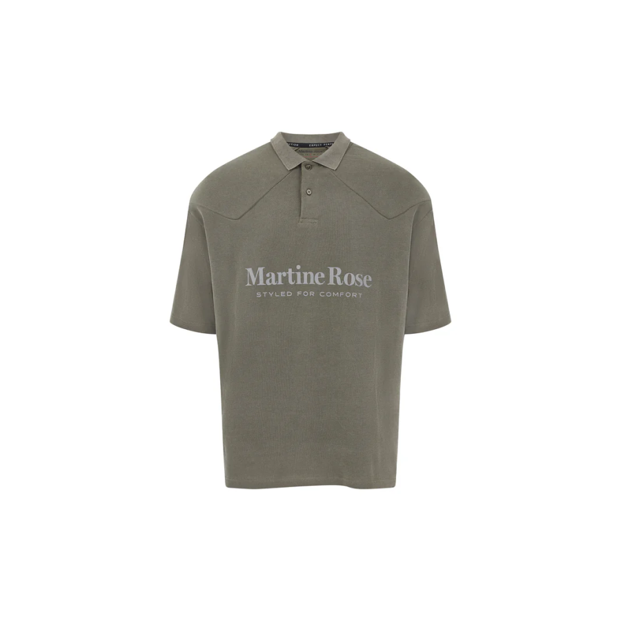 Martine Rose logo-print polo shirt