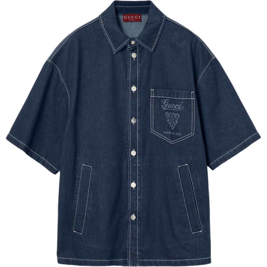 GUCCI Lasered Denim Shirt