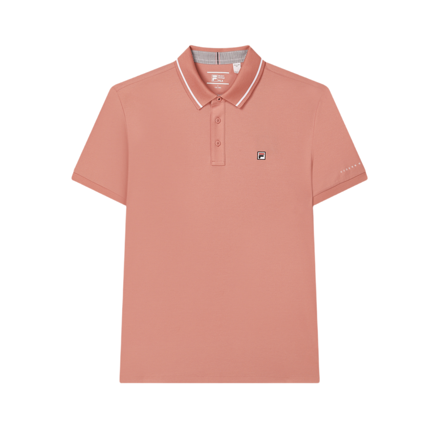 FILA MODERN HERITAGE Polo Shirt Men's Light Orange Pink
