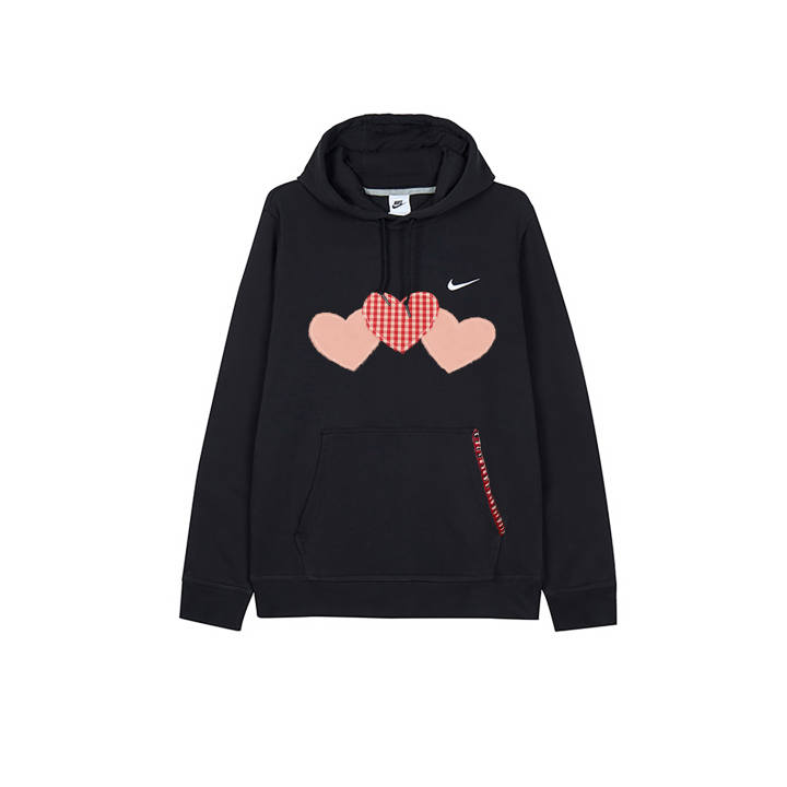 Nike Nike Sweatshirts Men's Black Hooded Moderate Regular