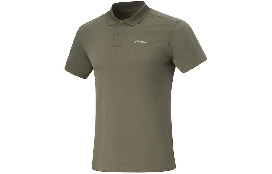 Li-Ning Li Ning Fitness Series Polo Shirt Men's Army Canvas Green