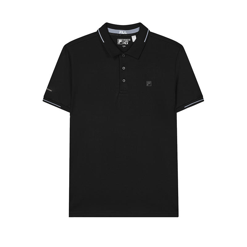 FILA Polo Shirts Men's Black Moderate