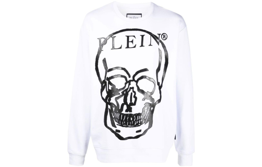 Philipp Plein Skull-print long-sleeve sweatshirt