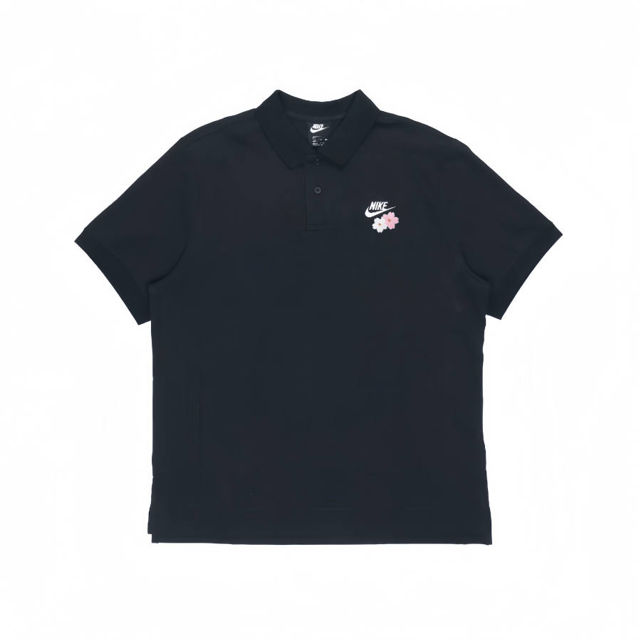 Nike Nike Polo Shirts Unisex Black Polo Collar Moderate Straight Fit