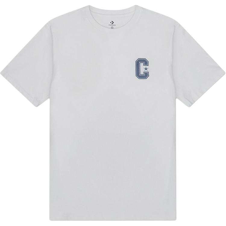 Converse Converse T Shirts Men's Gray Crew Neck Moderate
