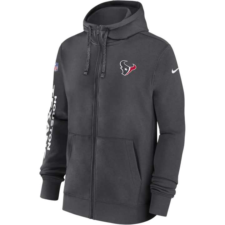 Nike Nike Houston Texans Sideline Team Issue Club Men's Nike Full Zip Hoodie