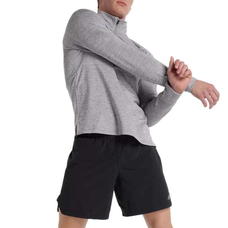 New Balance New Balance United Airlines NYCHeat Grid Sweatshirt Men's Gray