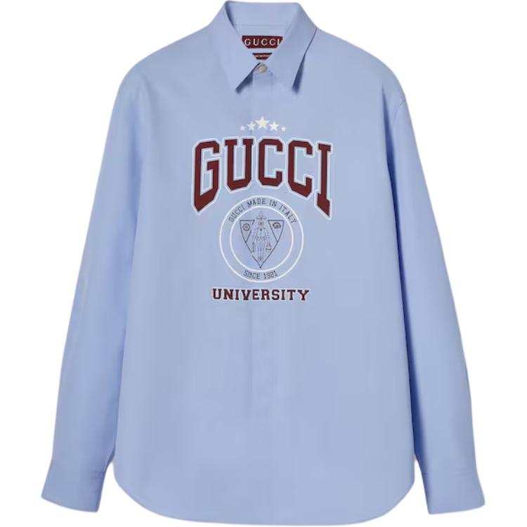 GUCCI SS25 Shirt Men's Light Blue