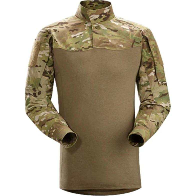 Arcteryx Shirts Men's Multicam/Camouflage Stand Collar Moderate Other