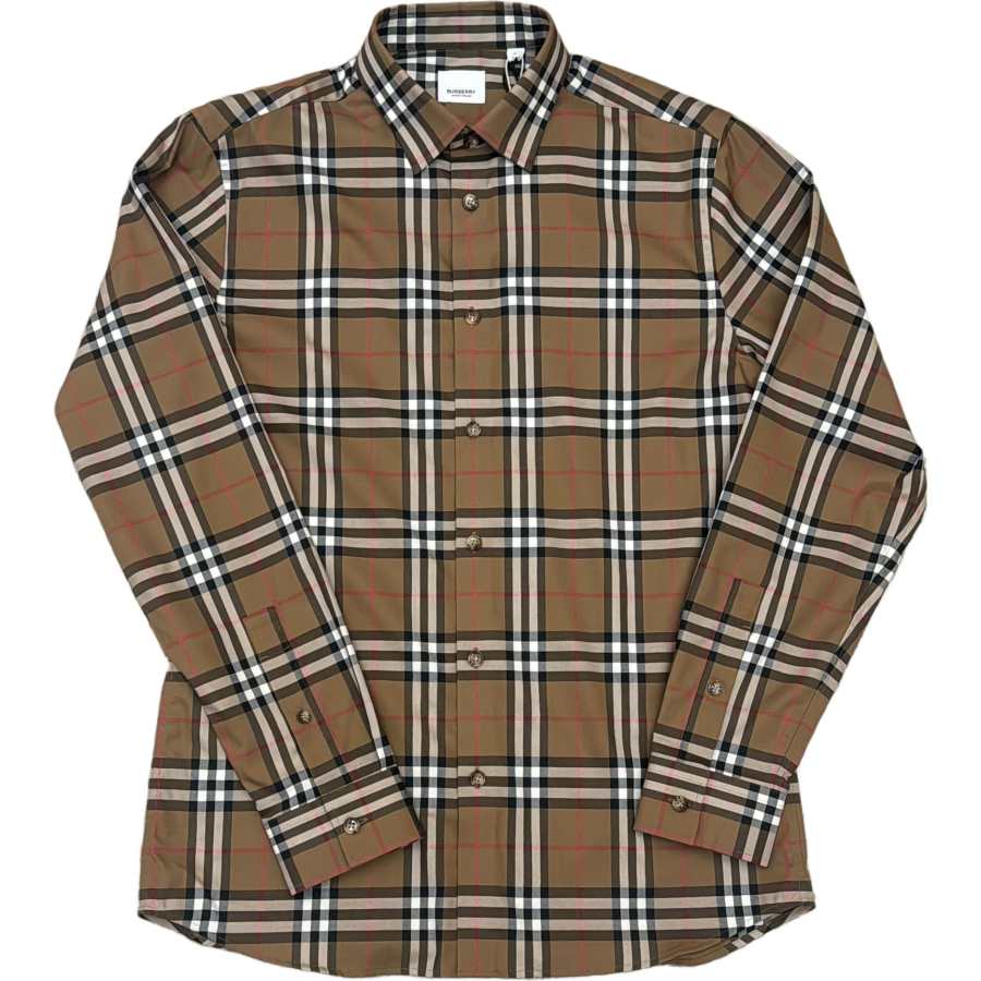 Burberry Burberry Shirts Men's Brown Lapel Moderate