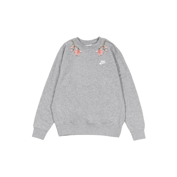 Nike Nike Sweatshirts Men's Gray Crew Neck Moderate Regular