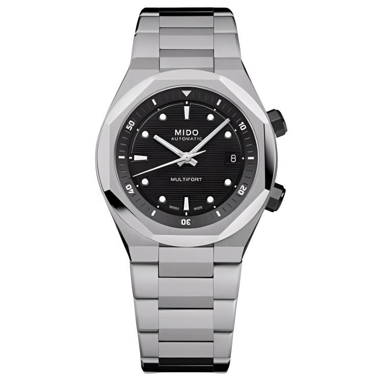 MIDO Helm Automatic Mechanical Movement 100m Waterproof Men's Watches Watch 40mm Black Dial
