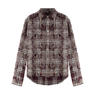 TERRA INCOGNITA Shirts Unisex Burgundy Lapel Moderate Other