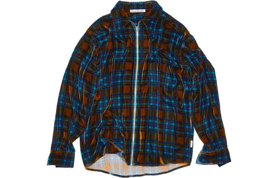 Acne Studios Acne Studios Checked Velvet Shirt