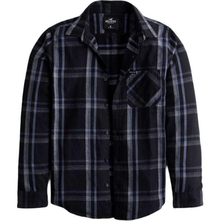 Hollister/ Hollister Shirt Men's Black Plaid