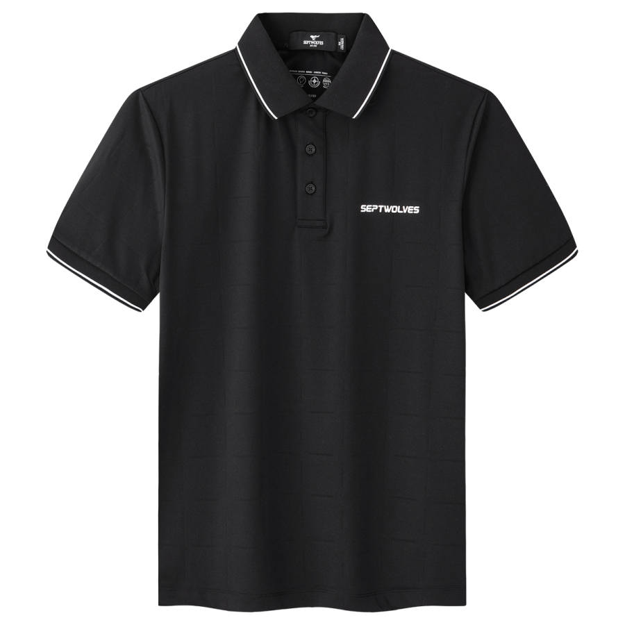 SEPTWOLVES Polo Shirts Men's Lapel Moderate Straight Fit