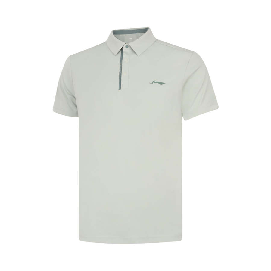 Li-Ning Li Ning Fitness Series Polo Shirt Men's Jade Cream Green