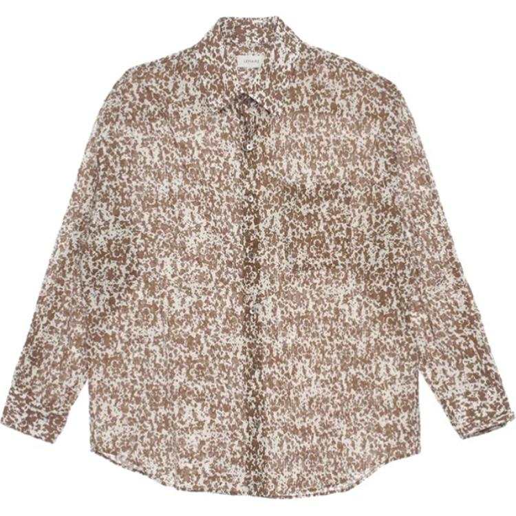 Lemaire abstract-print cotton shirt