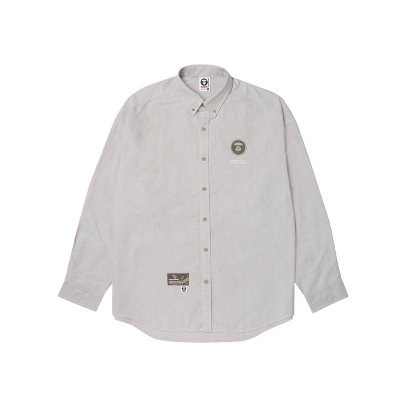 Aape Aape By *A Bathing APE® Logo patch Cotton Shirt