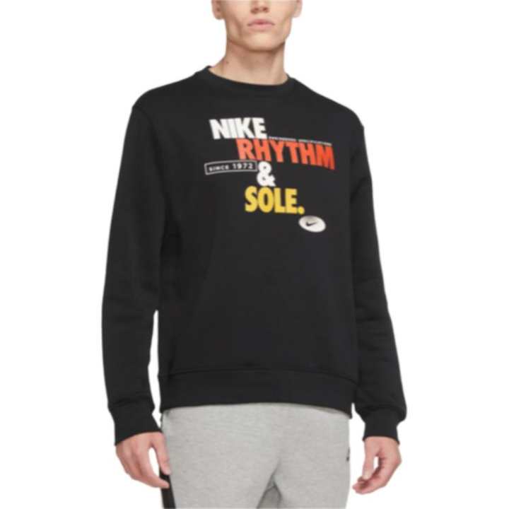 Nike Nike Sweatshirts Men's Black Crew Neck Moderate Regular