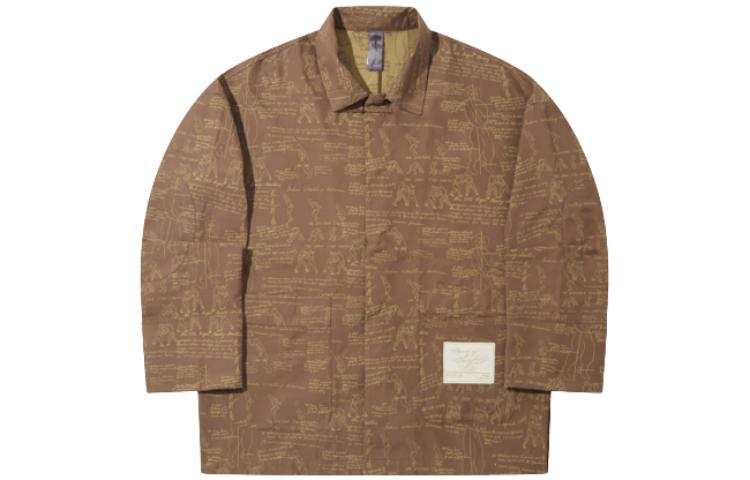 Li-Ning Li Ning Shirts Men's Pottery Clay Brown Square Collar Moderate Other