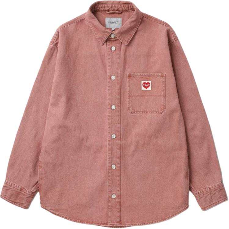 Carhartt WIP Shirts Men's Lapel Moderate Denim