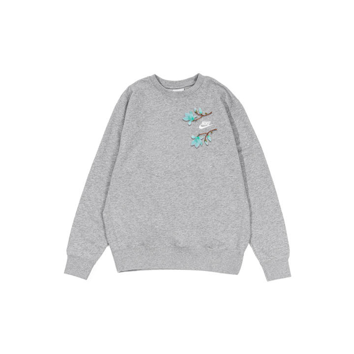 Nike Nike Sweatshirts Men's Gray Crew Neck Moderate Regular