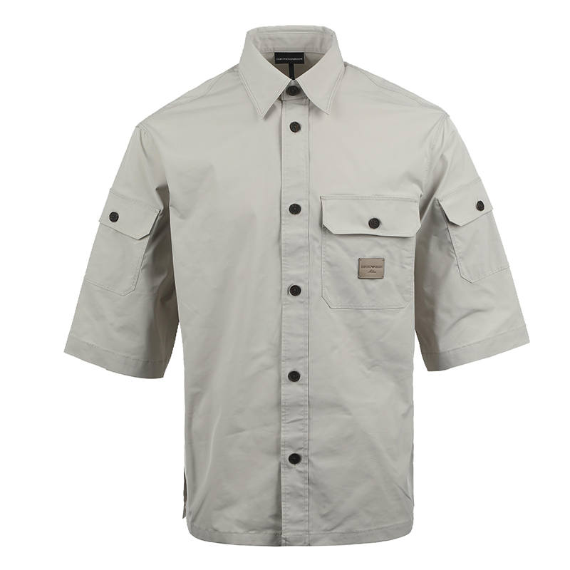 Emporio Armani logo-appliqué shirt