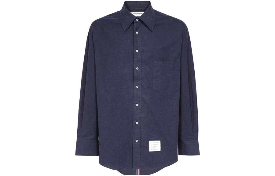 THOM BROWNE THOM BROWNE Rwb Striped Oversized Shirt