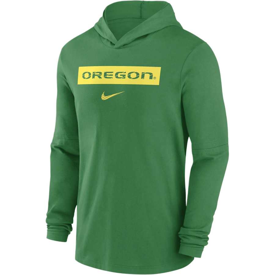 Nike Nike Oregon Ducks Sideline Men's Nike Dri-FIT College Long-Sleeve Hooded Top