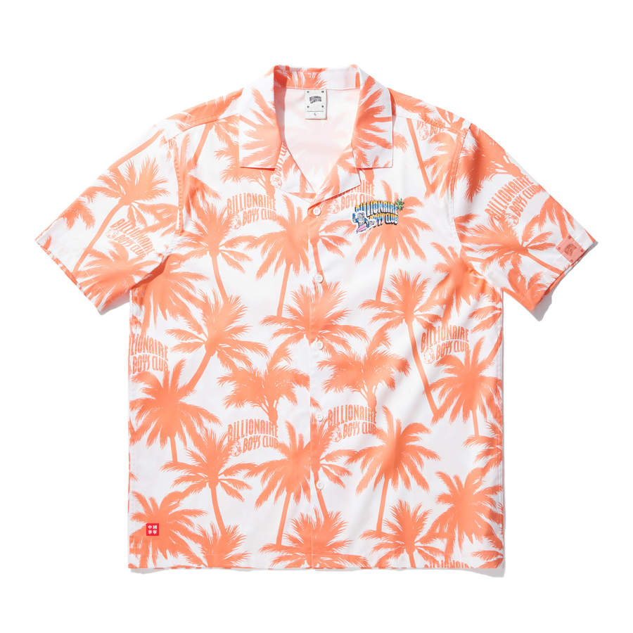 Li-Ning Li Ning x BILLIONAIRE BOYS CLUB Shirt Men's Peach Pink Orange All Over Print