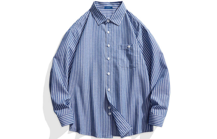 COMOWA COMOWA Shirts Unisex Pointed Collar Moderate Workwear