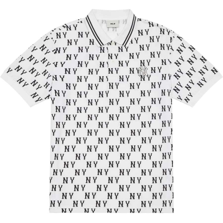 MLB MLB MONOGRAM SS24 Polo Shirt Unisex Ivory White