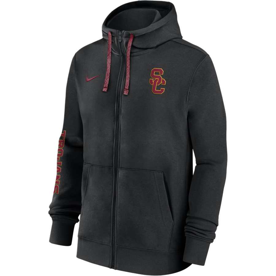 Nike Nike Usc Trojans Sideline Team Issue Men's Nike College Full Zip Hoodie
