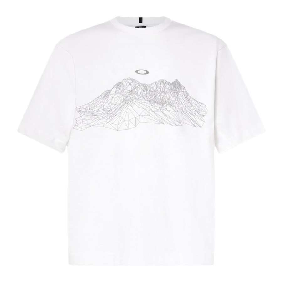 Oakley T Shirts Men's White Crew Neck Moderate