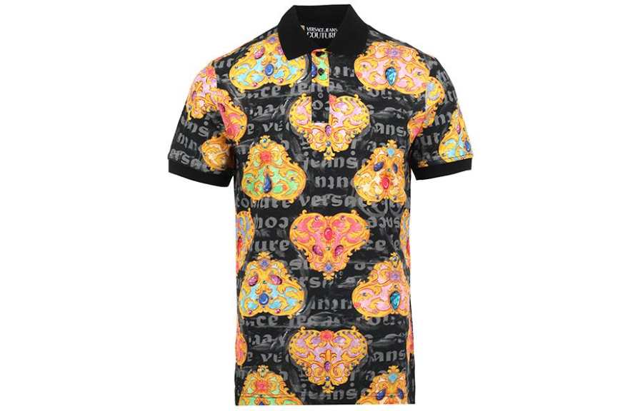 Versace Jeans Couture baroque-print polo shirt