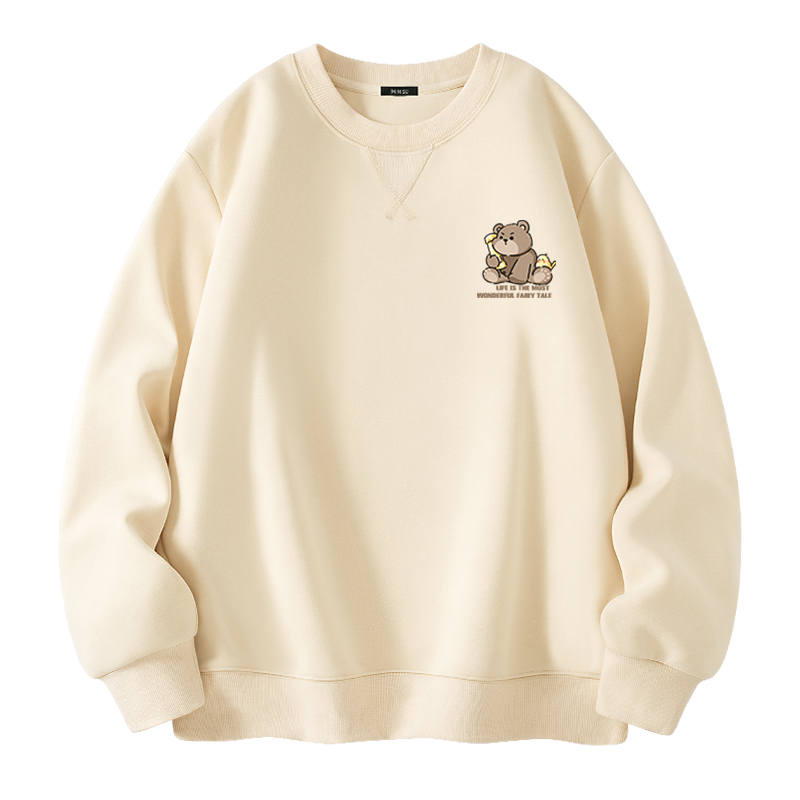 MINISO Sweatshirts Unisex Crew Neck Moderate Heavyweight