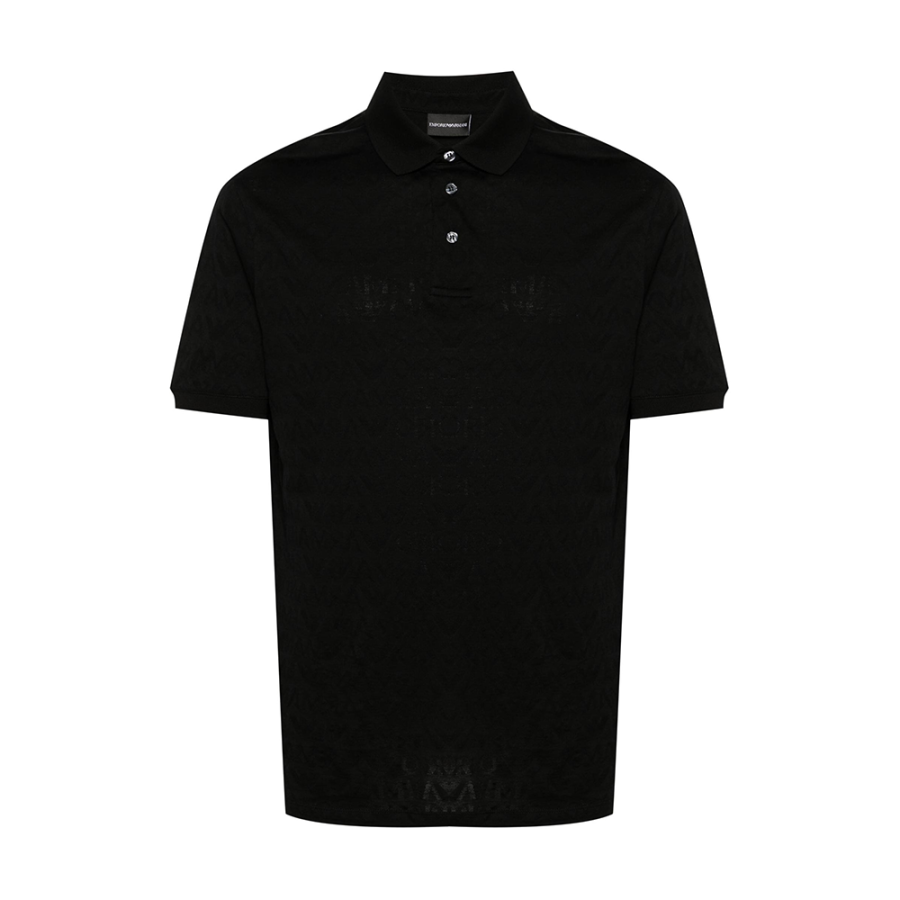 EMPORIO ARMANI SS24 Polo Shirt Men's Black
