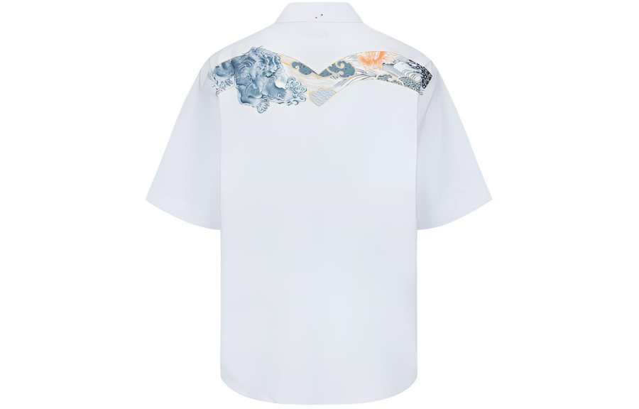 EVISU EVISU Shirts Men's White Lapel Moderate Other