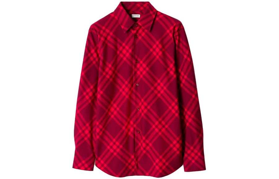 Burberry 【Previous Season】check-pattern cotton shirt
