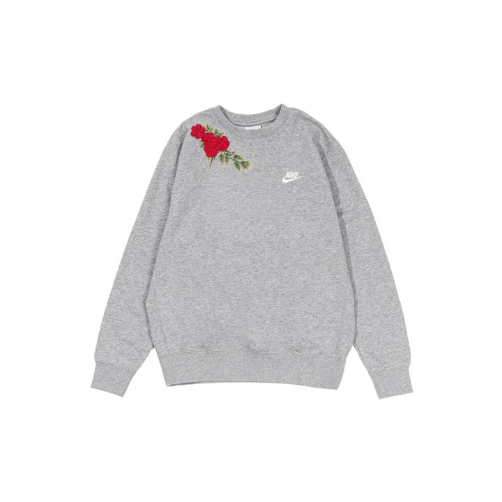 Nike Nike Sweatshirts Men's Gray Crew Neck Moderate Regular
