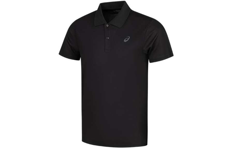 ASICS ASICS Polo Shirts Men's Black Lapel Moderate Other