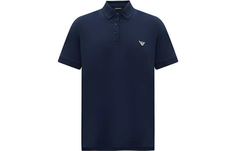 EMPORIO ARMANI SS24 Polo Shirt Men's Navy Blue