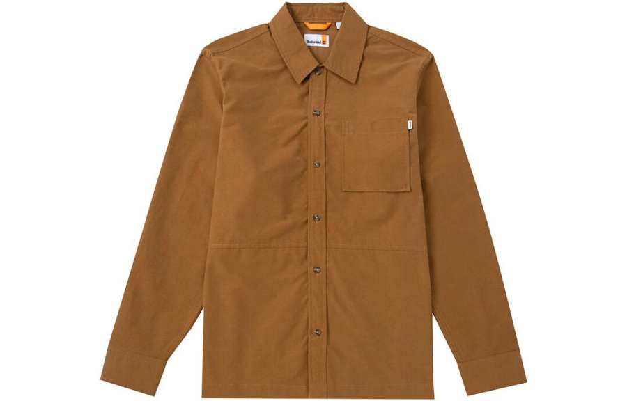 Timberland Shirts Men's Khaki Lapel Moderate Other