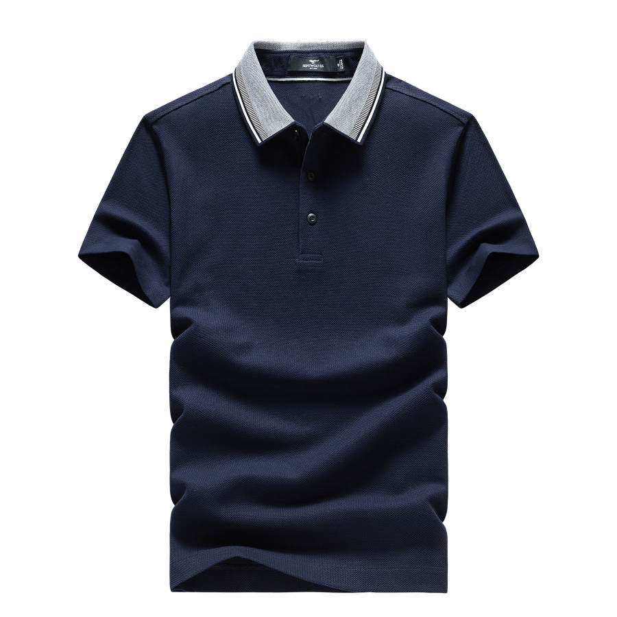 SEPTWOLVES Polo Shirts Men's Lapel Moderate Straight Fit