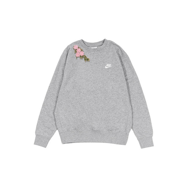 Nike Nike Sweatshirts Men's Gray Crew Neck Moderate Regular