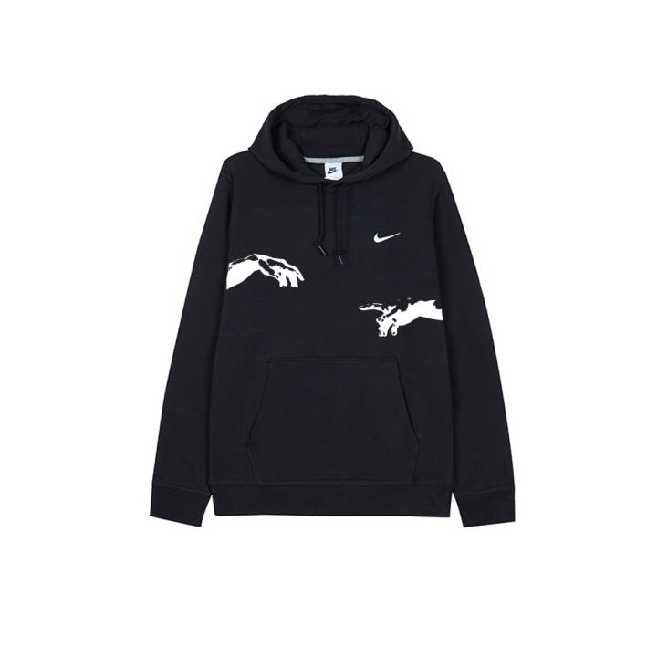 Nike Nike Sweatshirts Men's Black Hooded Moderate Regular