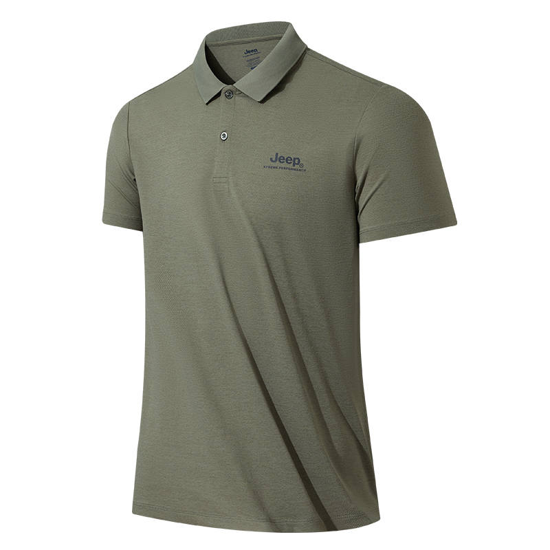 Jeep Polo Shirts Men's Polo Collar Thin Straight Fit